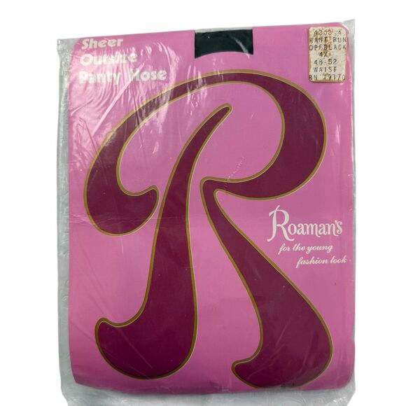 Vintage Lot Pantyhose Size 4X XL 14 Hose National's Big Mama Merville Roaman's - Picture 6 of 10